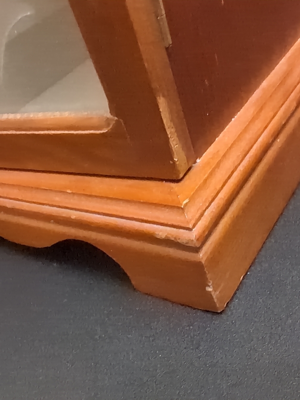 Wood Finish Jewelry Armoire with Glass Door - Brown - Picture 14 of 14